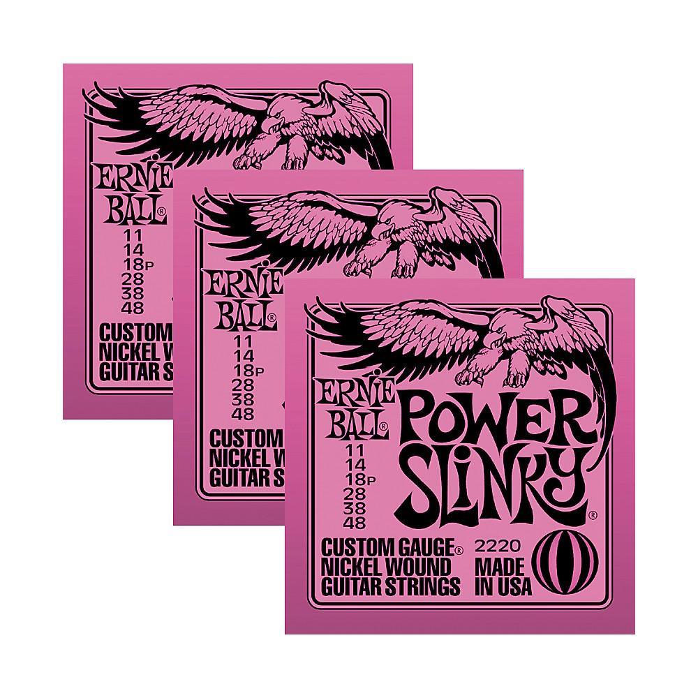 Ernie Ball Power Slinky Nickel Wound Electric Guitar Strings 3 Pack - El Cajon Guitars and Music