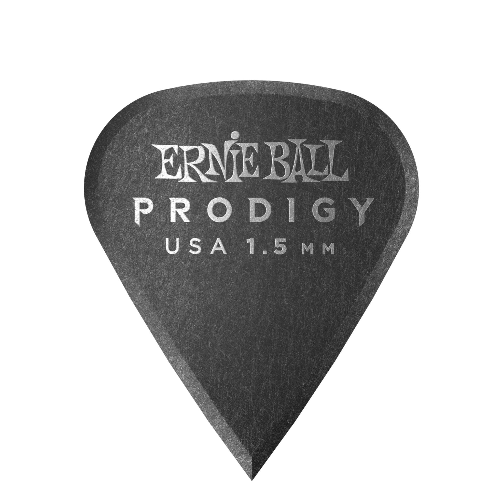 Ernie Ball Prodigy Guitar Picks - Sharp 1.5mm Black - 6 Pack - El Cajon Guitars and Music