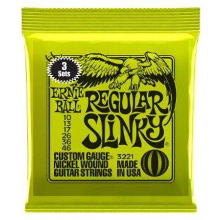 Ernie Ball Regular Slinky Nickel Wound Electric Guitar Strings 3 Pack - El Cajon Guitars and Music