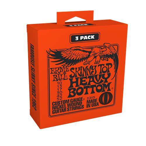 Ernie Ball Skinny Top Heavy Bottom Slinky Nickel Wound Electric Guitar Strings 3 Pack - El Cajon Guitars and Music