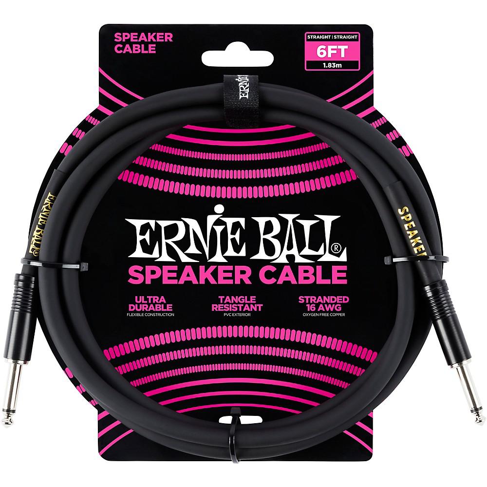 Ernie Ball Speaker Cable, Straight/Straight, 6ft - El Cajon Guitars and Music