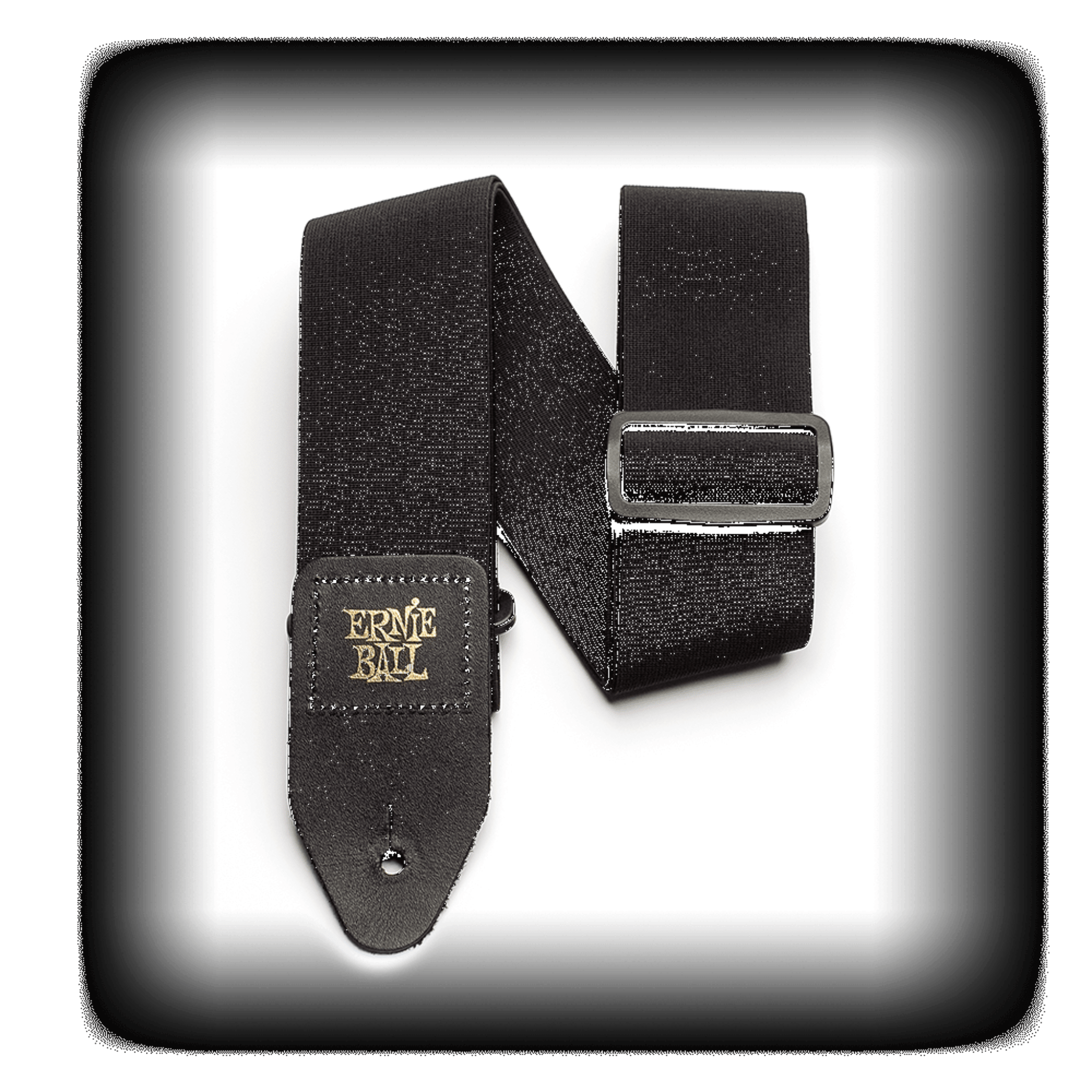 Ernie Ball Stretch Comfort Black Guitar Strap P04143 - El Cajon Guitars and Music