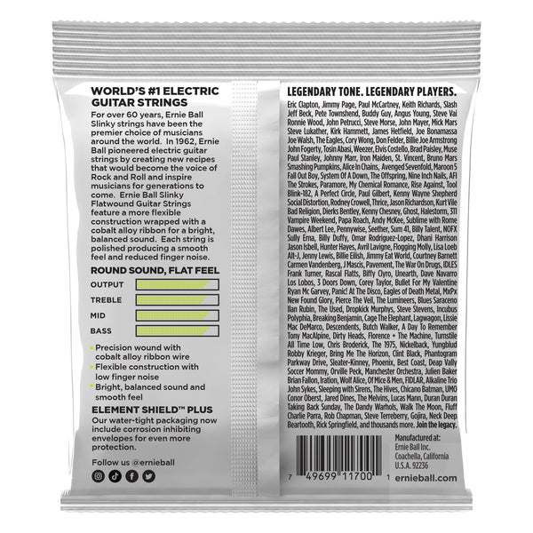 Ernie Ball Super Regular Slinky Cobalt Flatwound Electric Guitar Strings 10 - 46 Gauge - El Cajon Guitars and Music