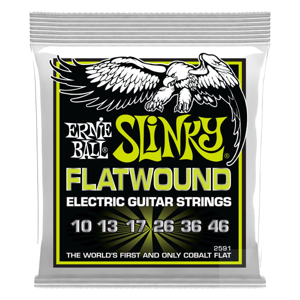 Ernie Ball Super Regular Slinky Cobalt Flatwound Electric Guitar Strings 10 - 46 Gauge - El Cajon Guitars and Music