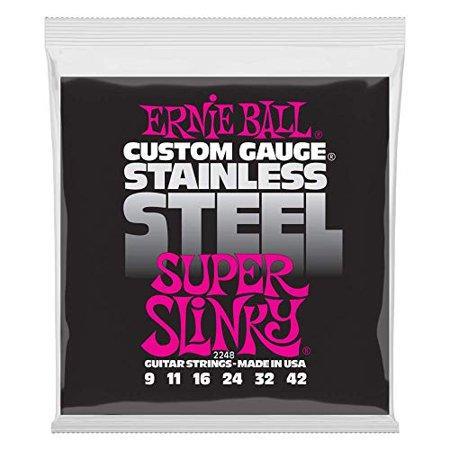 Ernie Ball Super Slinky Stainless Steel Electric Guitar Strings - El Cajon Guitars and Music