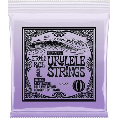 Ernie Ball Ukulele Strings Low G Ball End Nylon Black - El Cajon Guitars and Music