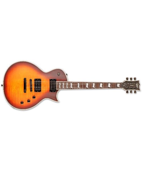 ESP 6 String LTD Deluxe Ec - 1000T CTM Electric Guitar, Tobacco Sunburst Satin, Right - El Cajon Guitars and Music