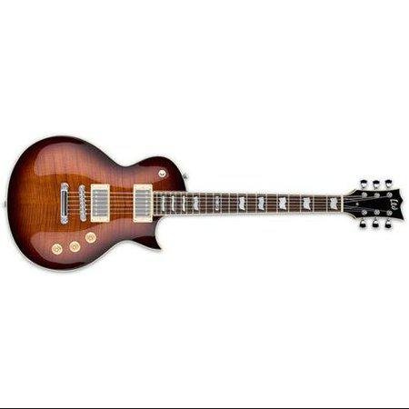 ESP LTD Ec - 256FM Electric Guitar (Dark Brown Sunburst) - El Cajon Guitars and Music