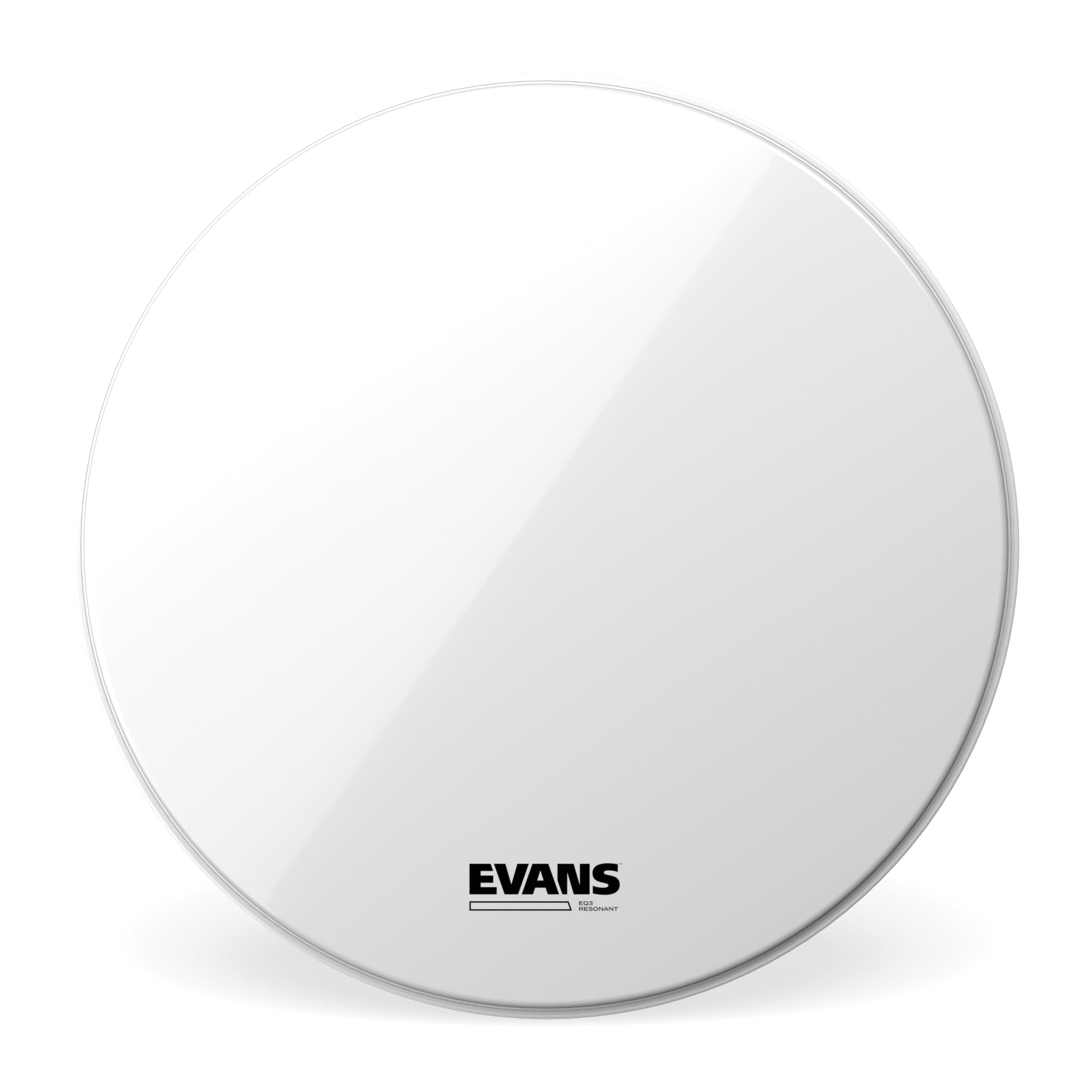 EVANS EQ3 Resonant Smooth White Bass Drum Head, 22 Inch - El Cajon Guitars and Music