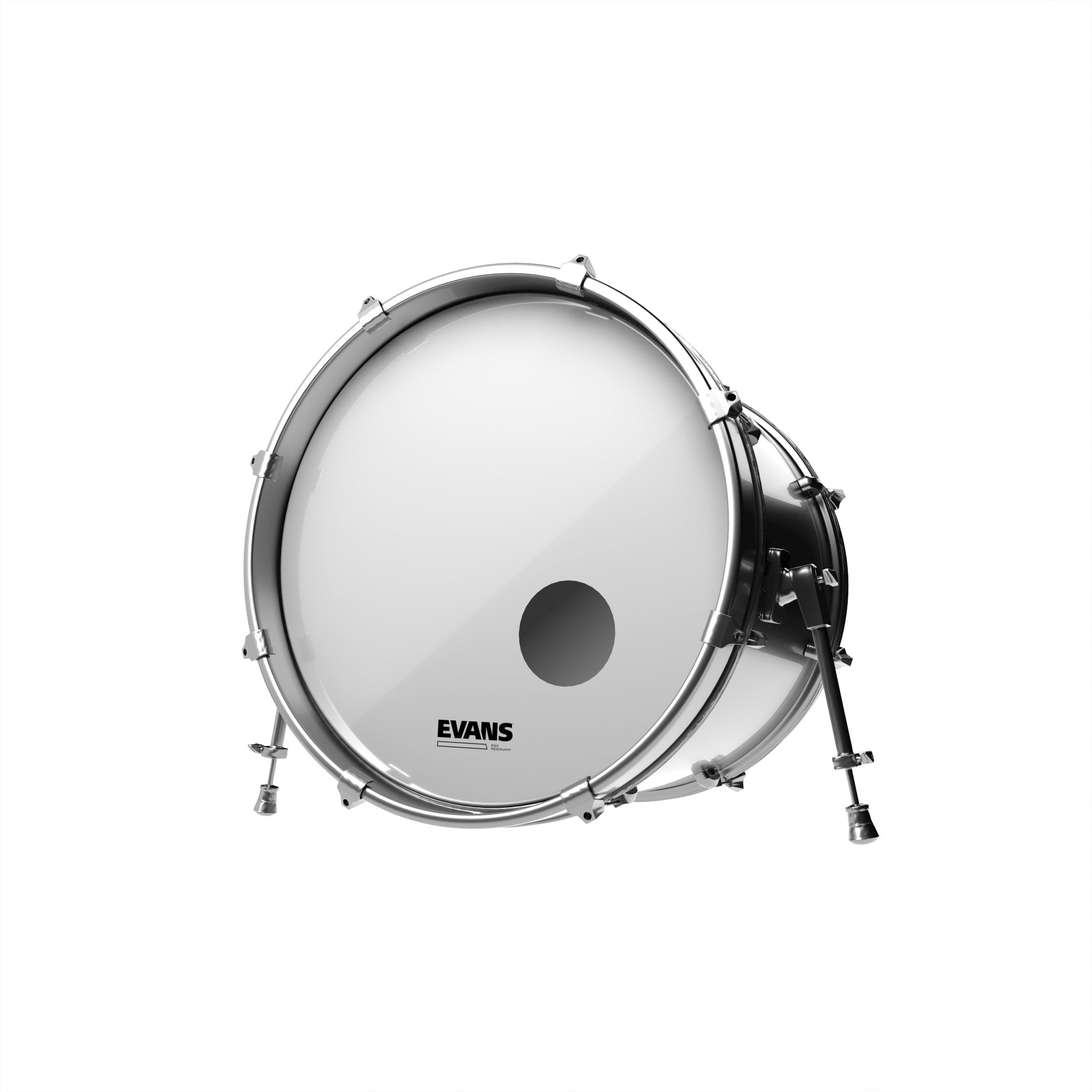 EVANS EQ3 Resonant Smooth White Bass Drum Head, 22 Inch - El Cajon Guitars and Music