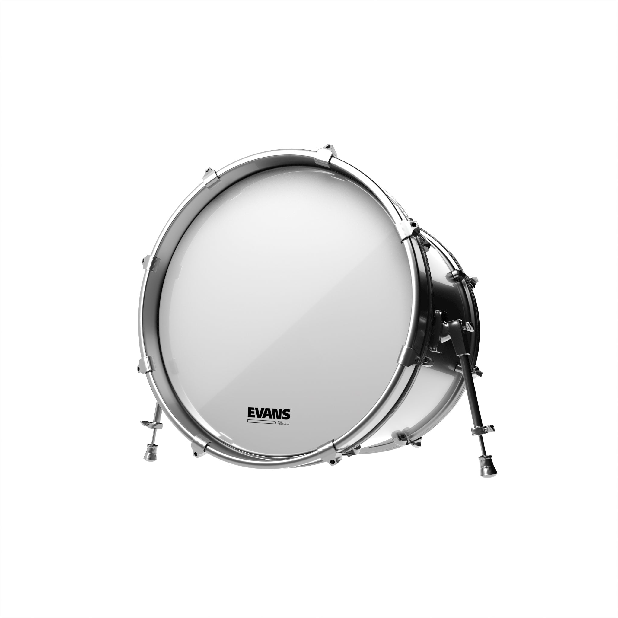 EVANS EQ3 Resonant Smooth White Bass Drum Head, 22 Inch - El Cajon Guitars and Music