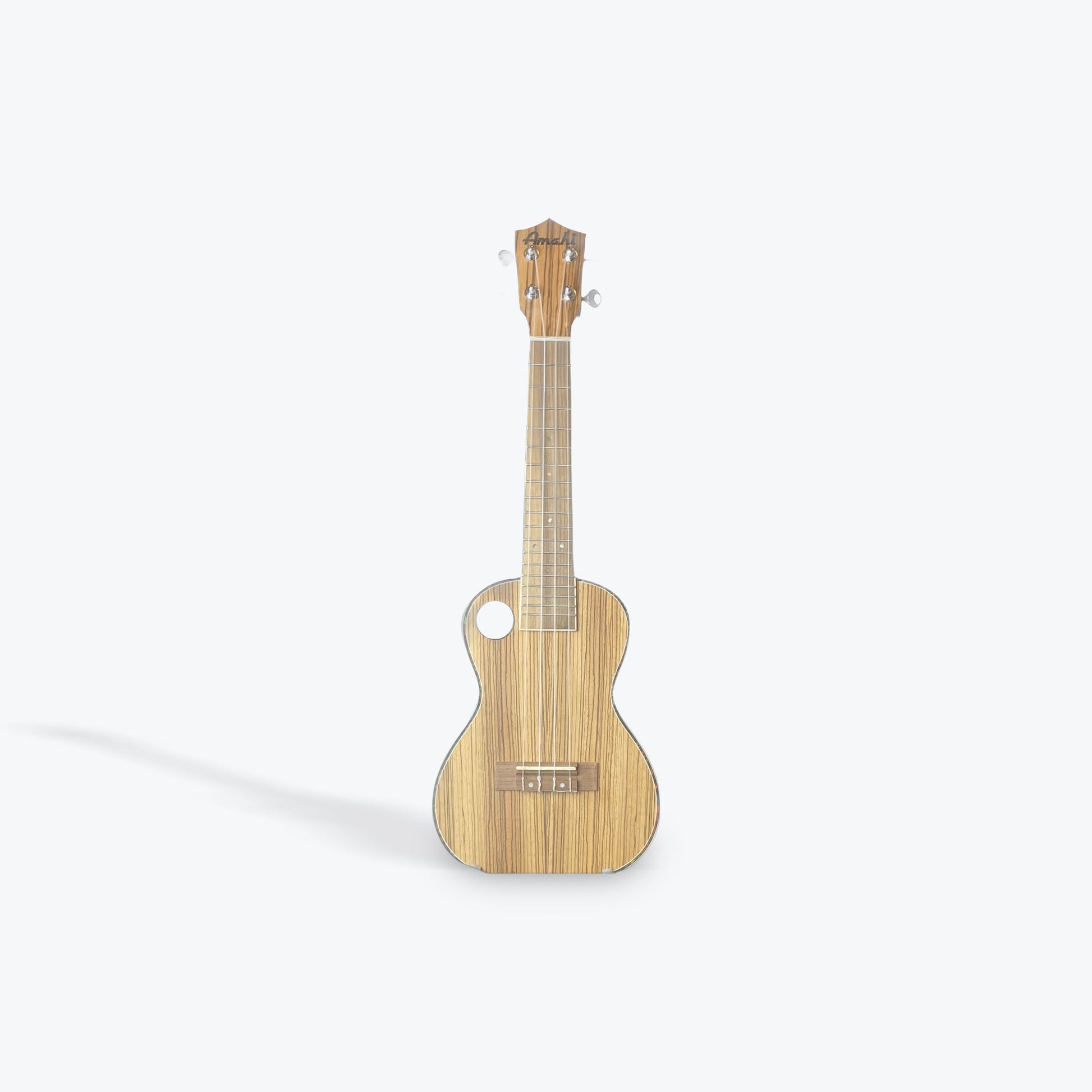 F330C Amahi Classic Zebrawood Concert w/Offset & Side Soundhole - El Cajon Guitars and Music