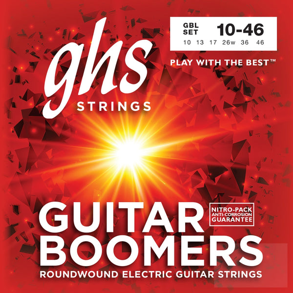 GHS Boomers RoundWound Nickel - Plated Steel Electric Guitar Strings .010 GBL SET - El Cajon Guitars and Music