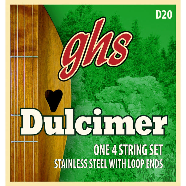 GHS Dulcimer Loopend Stainless Steel Strings 12 - 20 D20 (B002NLWFEI) - El Cajon Guitars and Music