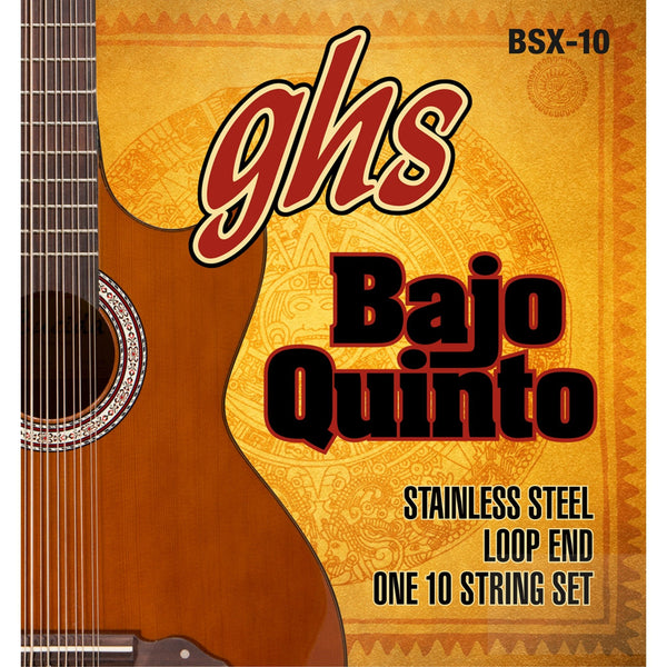 GHS Strings GHS Stainless Steel Bajo Quinto Strings - Loop End (BSX - 10) - El Cajon Guitars and Music