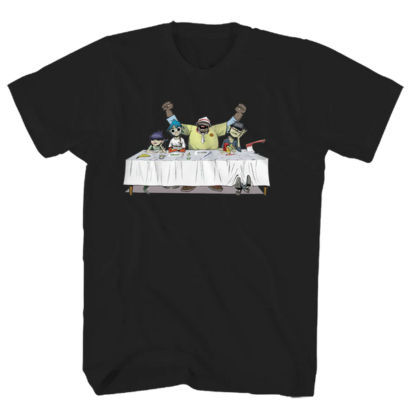 Gorillaz Dinner Table Band T-shirt - Jamie Hewlett Rise of the Ogre Tee