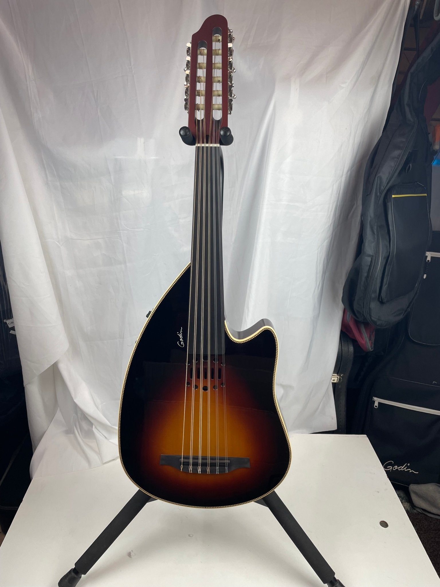 Godin Multioud Nylon Ambiance Limited Edition Sunburst Prototype 2013 - HG with Godin Hardshell Case - El Cajon Guitars and Music