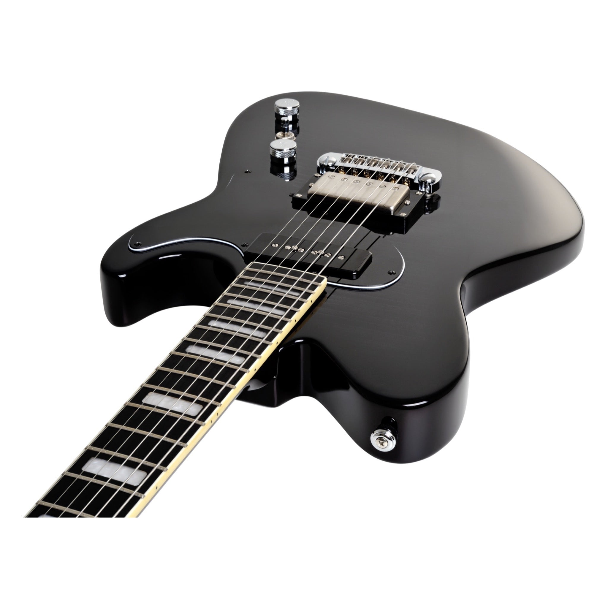 Hagstrom Adina Dark Storm headstock and neck detail
