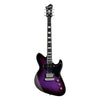 Hagstrom Adina electric guitar in Purple Burst, front view
