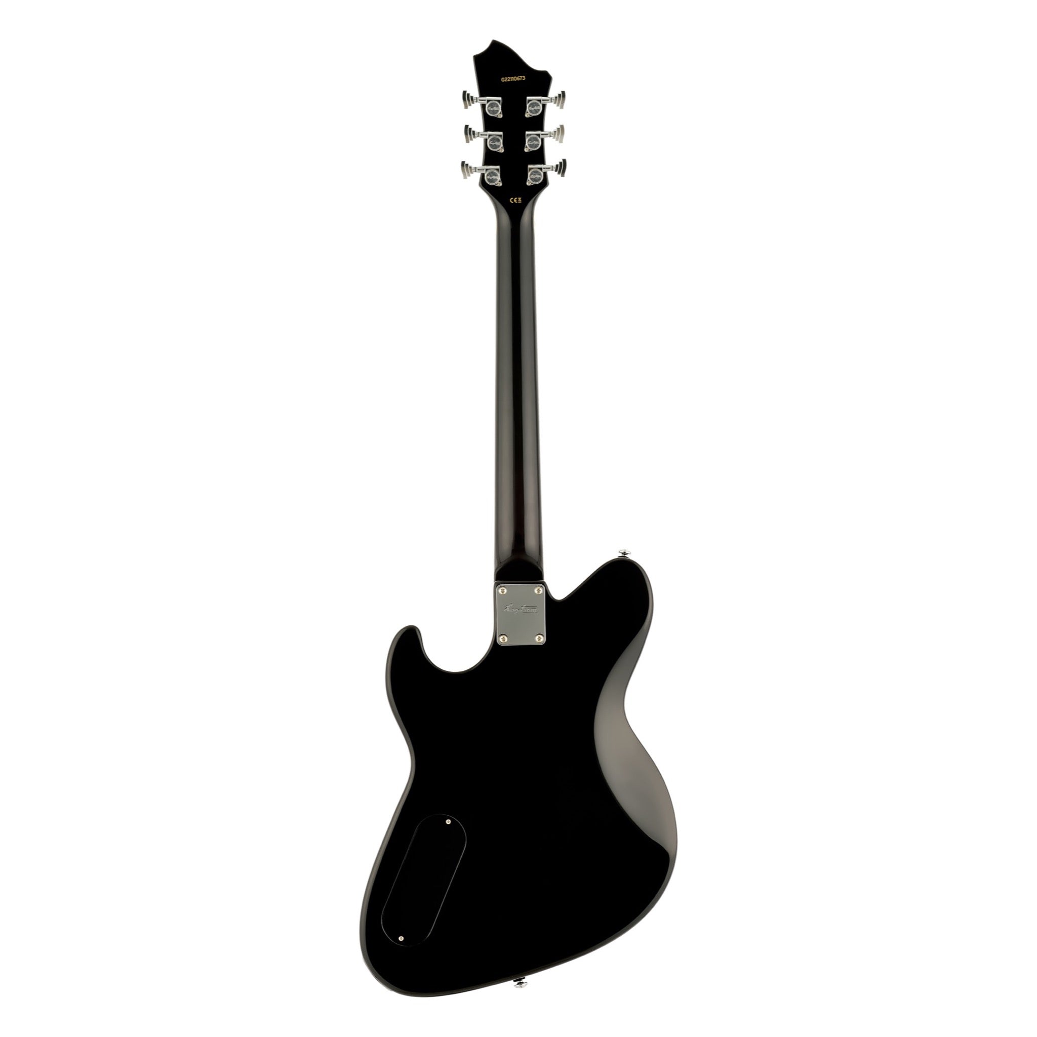 Hagstrom Adina Purple Burst angled view