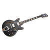 Hagstrom Alvar Black Gloss body and f-hole detail