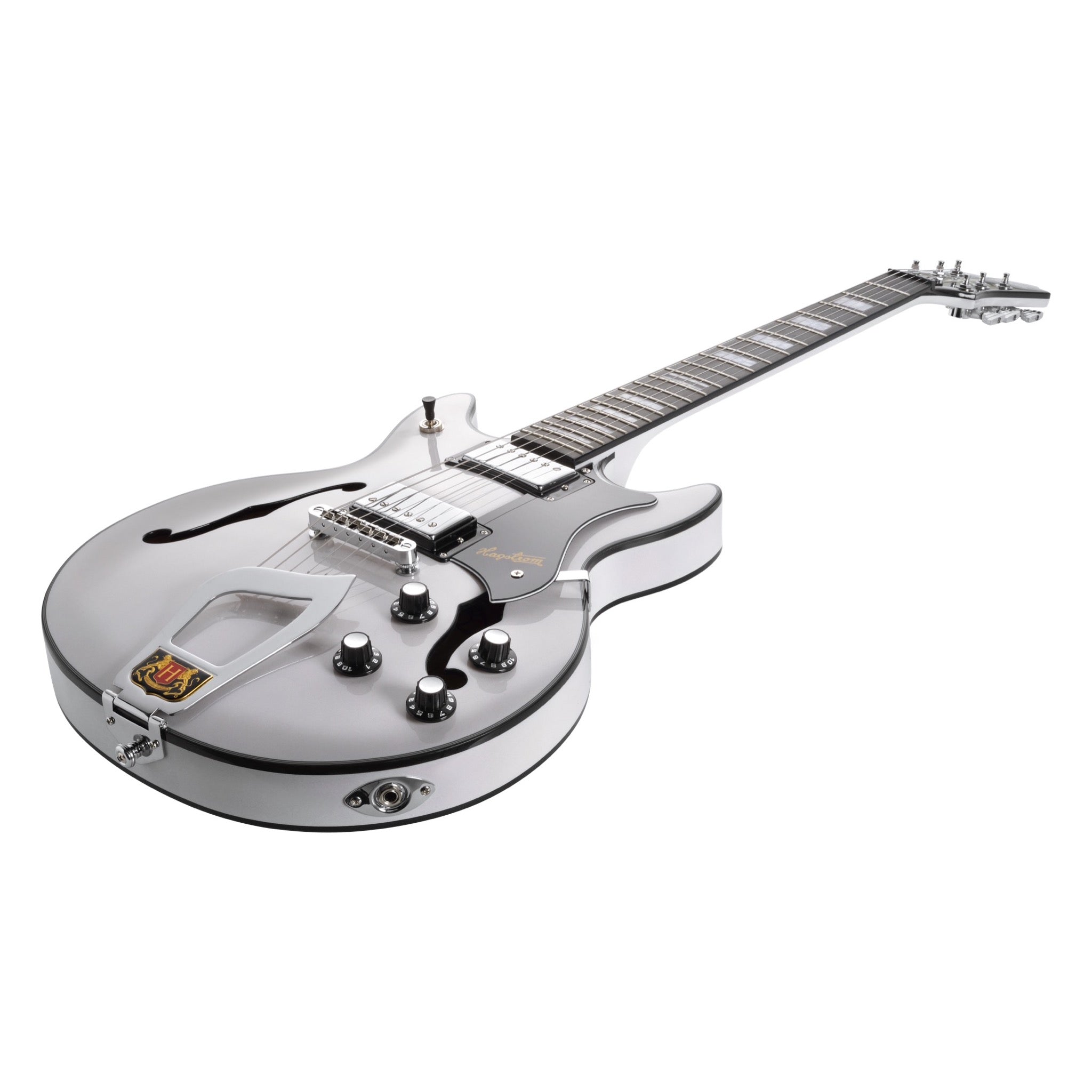 Hagstrom Alvar Swedish Frost headstock and neck detail