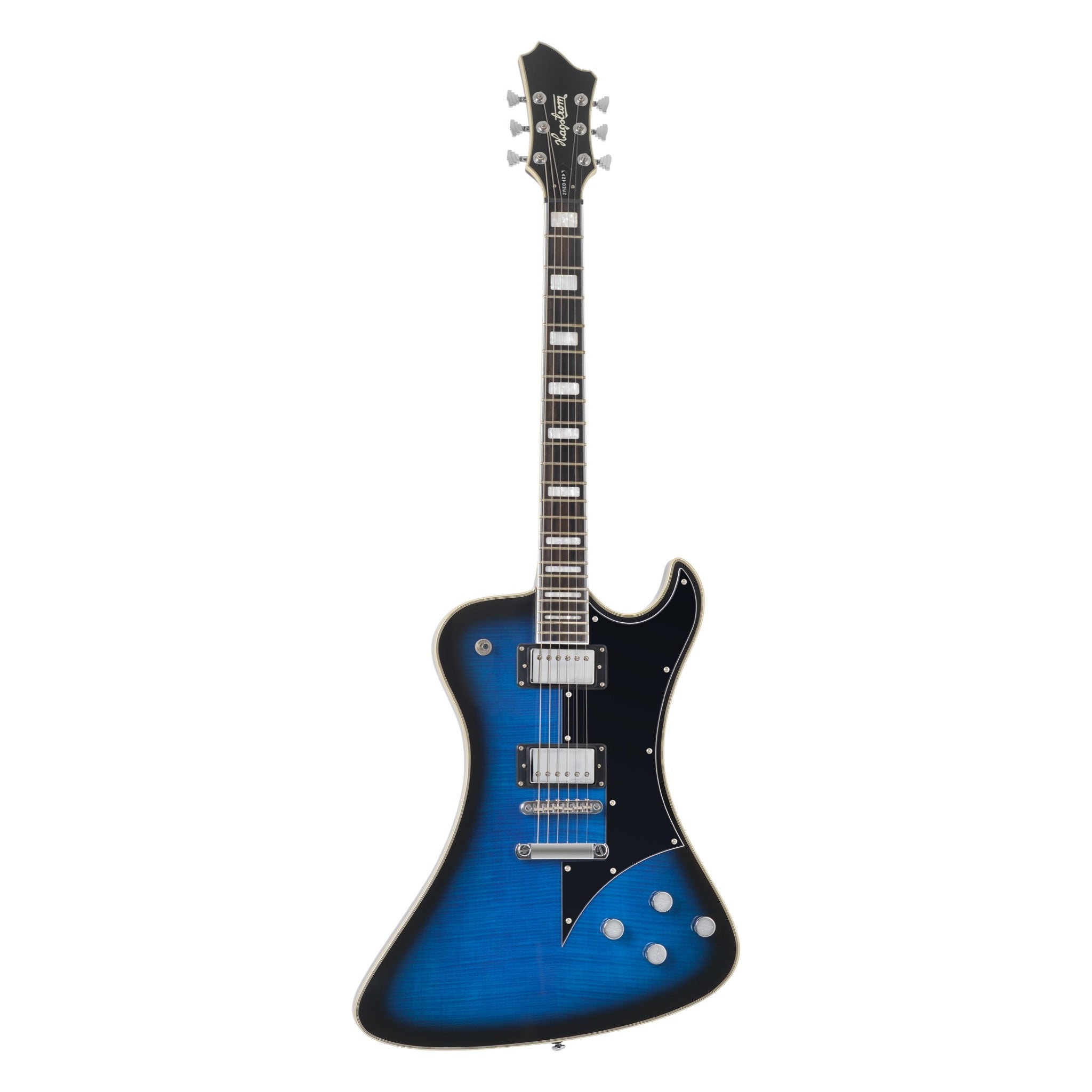 Hagstrom Fantomen Special electric guitar in Worn Denim, front view