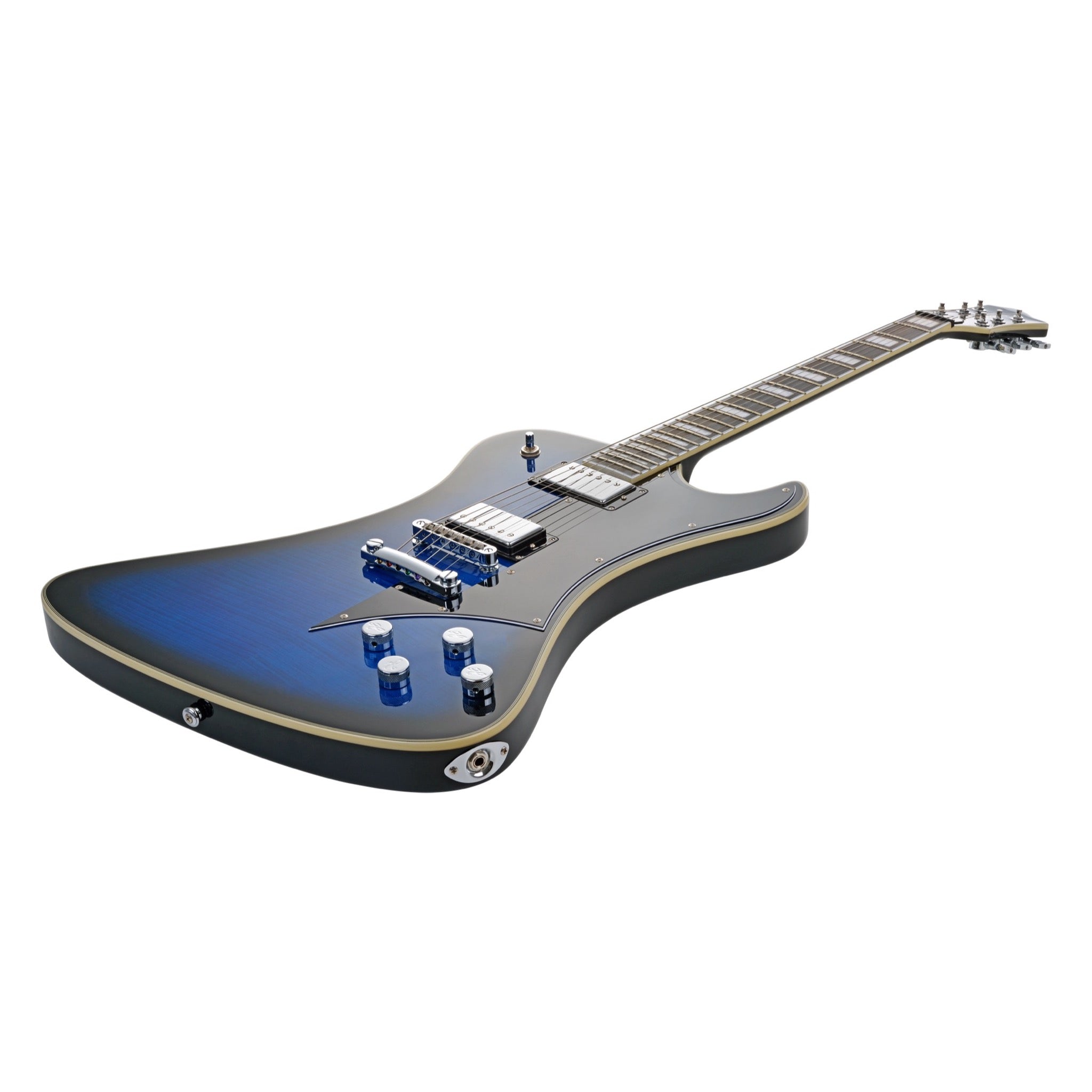 Hagstrom Fantomen Special Worn Denim black nickel hardware detail