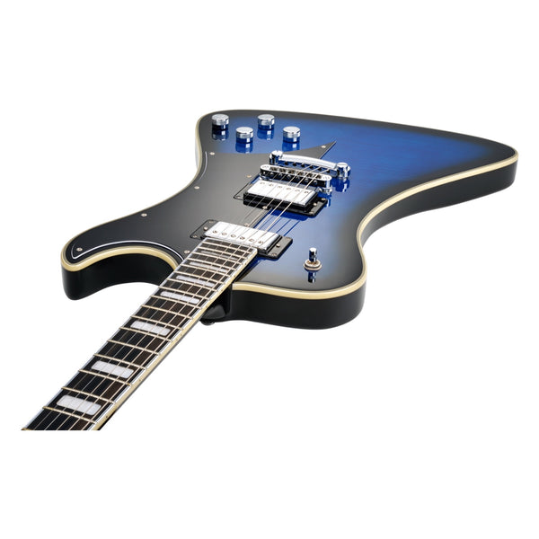 Hagstrom Fantomen Special Worn Denim headstock detail