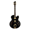 Hagstrom HJ500 hollowbody archtop in Black Gloss, front view