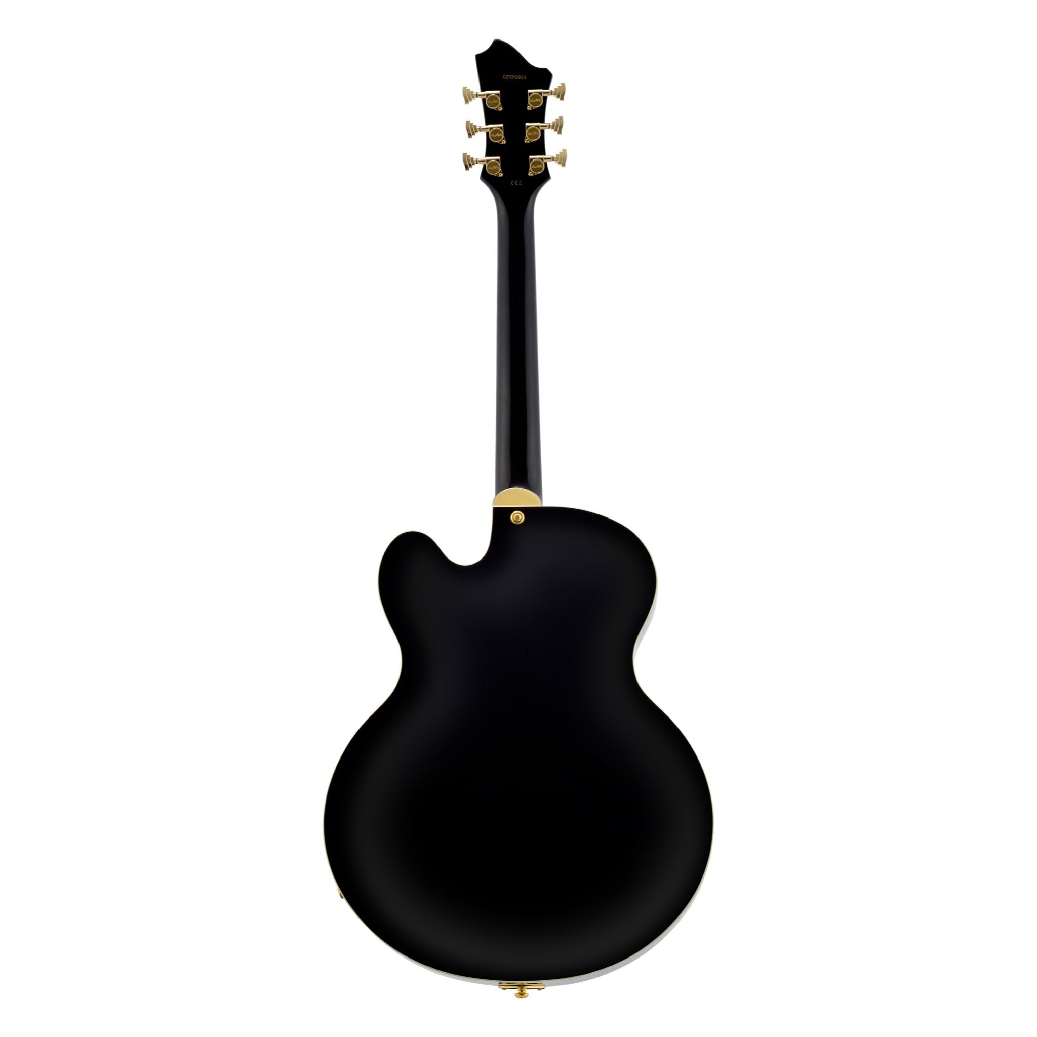 Hagstrom HJ500 Black Gloss back view