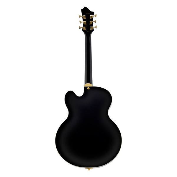 Hagstrom HJ500 Black Gloss back view