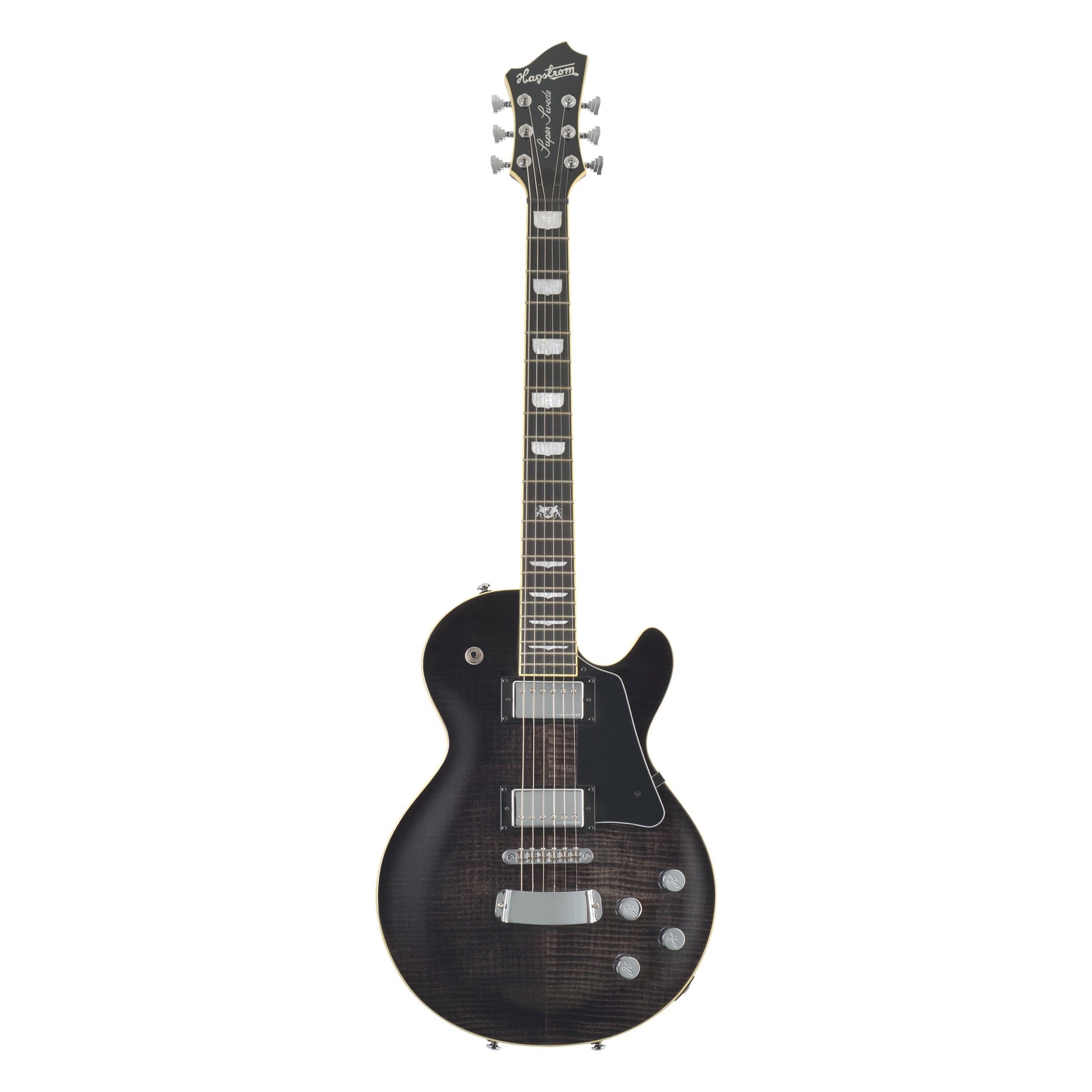 Hagstrom Super Swede MK III electric guitar in Dark Storm, front view