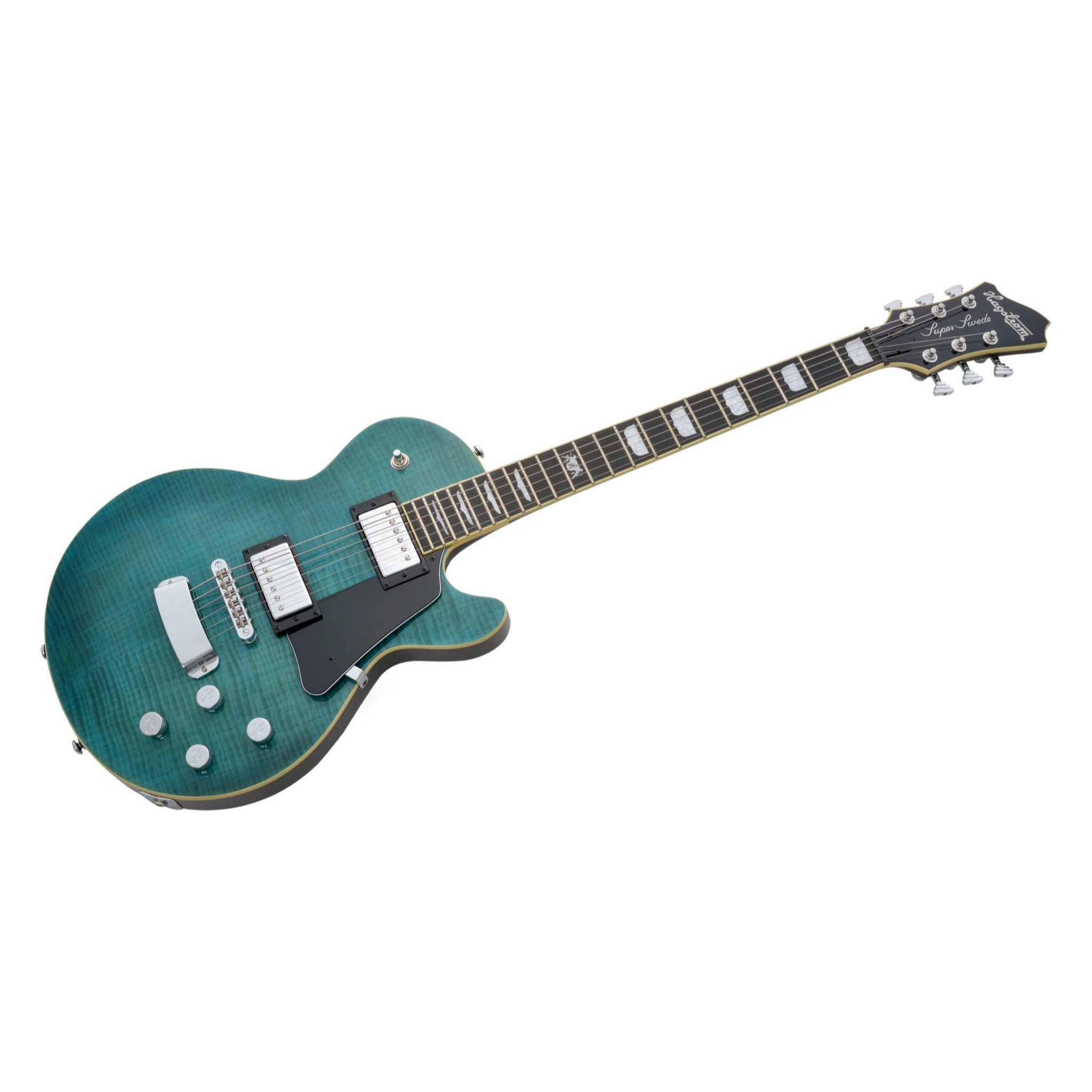 Hagstrom Super Swede MK III Fall Sky Gloss Sustain Block tailpiece