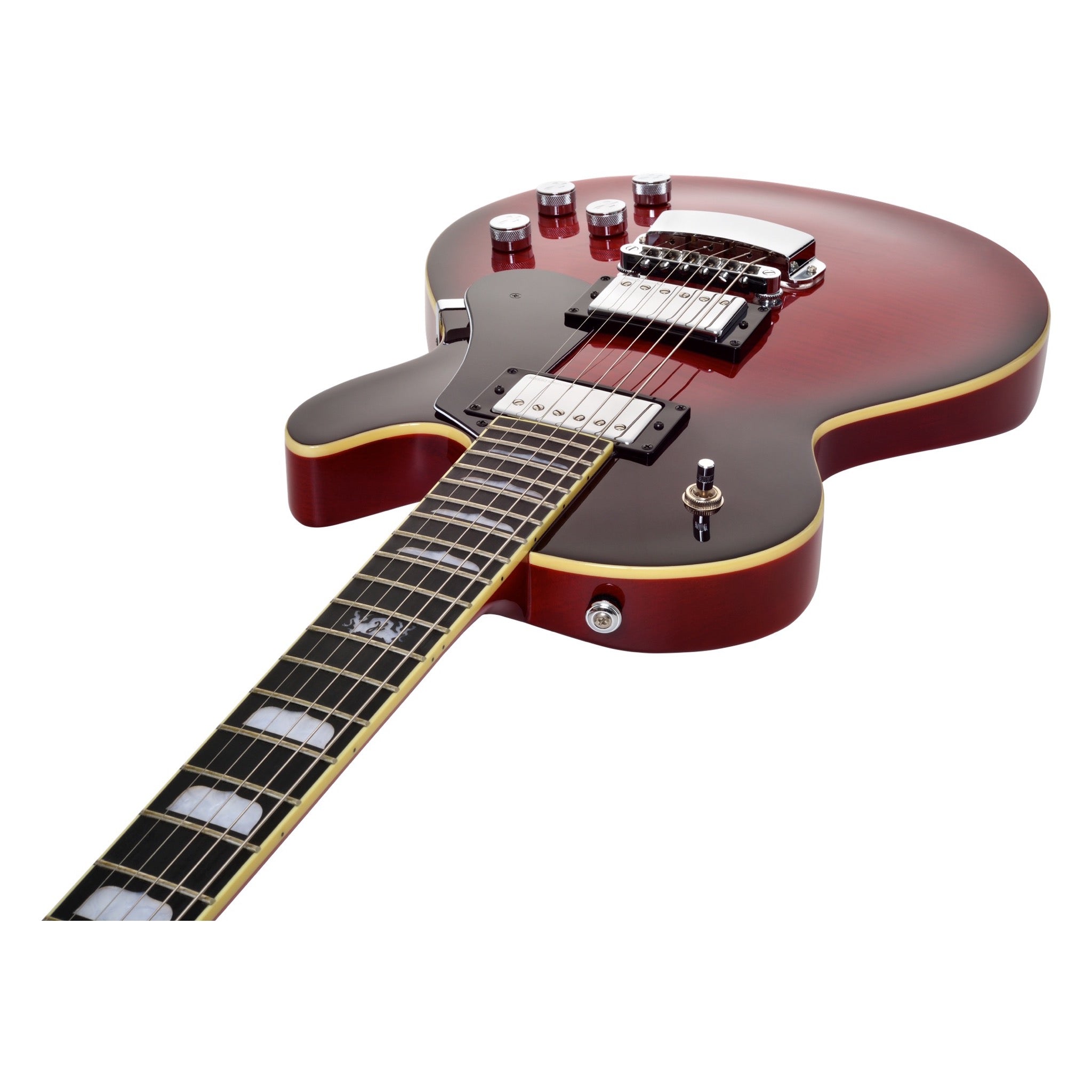 Hagstrom Swede MK III Crimson Flame flame maple top detail