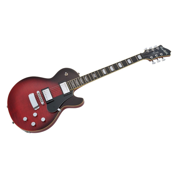 Hagstrom Swede MK III Crimson Flame headstock detail