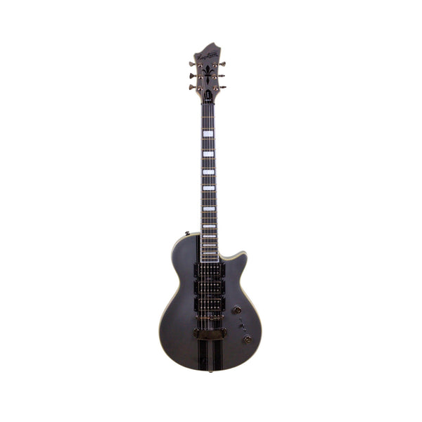Hagstrom Ultra Max GT electric guitar in Carbonized Grey, full front view