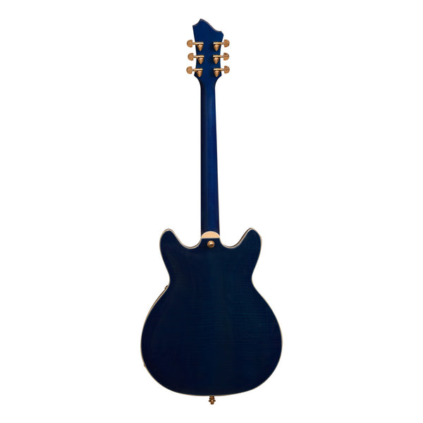 Hagstrom Viking 100th Anniversary Dark Waters back view