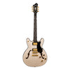 Hagstrom Viking 100th Anniversary electric guitar in Platinum, front view