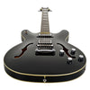 Hagstrom Viking Deluxe Baritone Black Gloss bridge detail