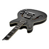 Hagstrom Viking Deluxe Baritone Black Gloss headstock detail