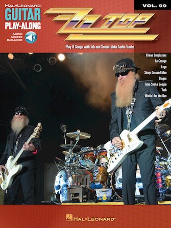 Hal Leonard ZZ Top Guitar Play - Along Book - El Cajon Guitars and Music