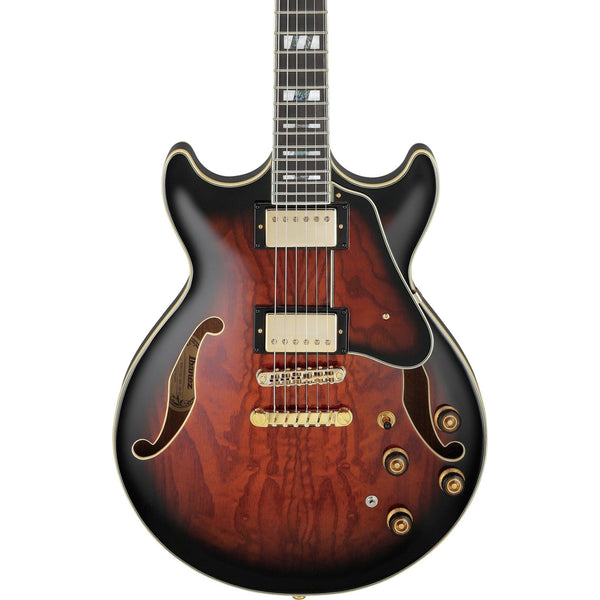 Ibanez AM153QADBS AM Artstar 6str Electric Guitar w/Case - Dark Brown Sunburst - El Cajon Guitars and Music