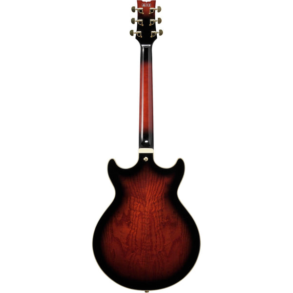 Ibanez AM153QADBS AM Artstar 6str Electric Guitar w/Case - Dark Brown Sunburst - El Cajon Guitars and Music