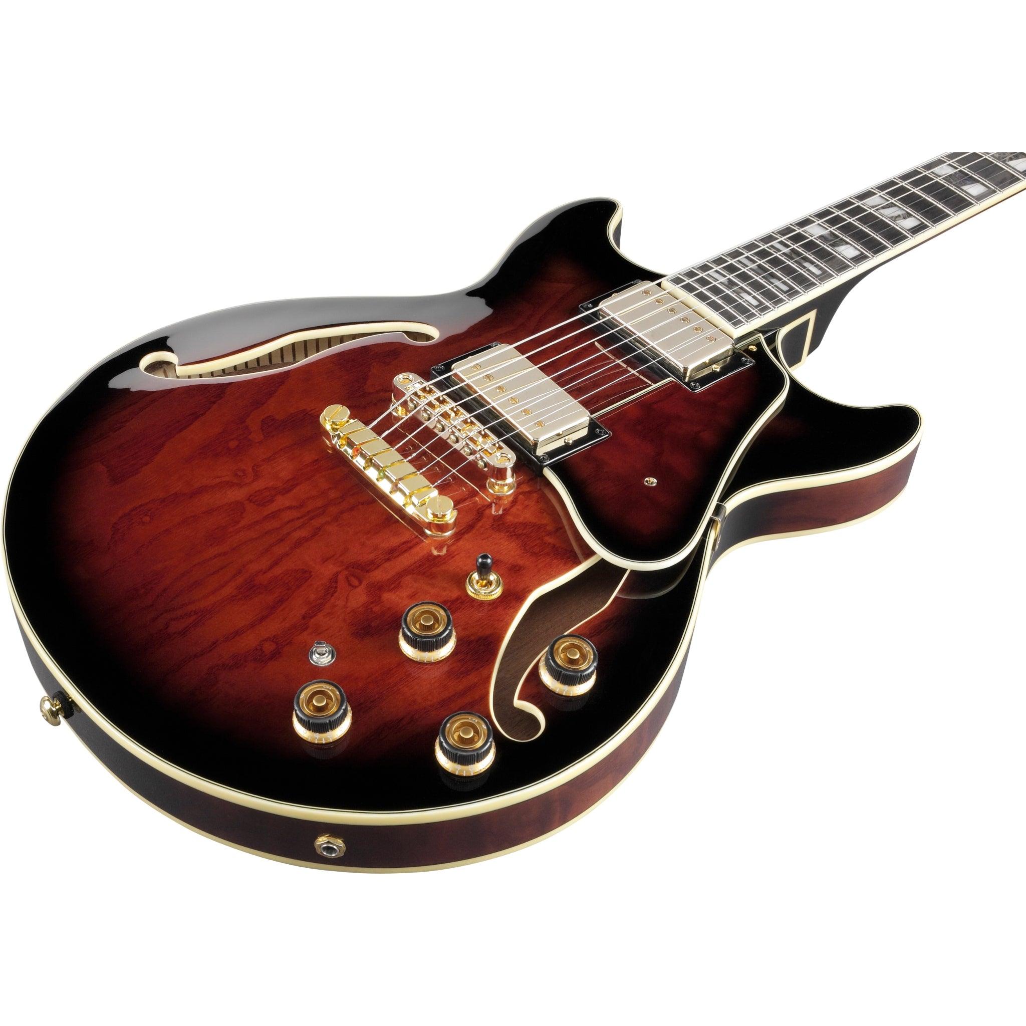 Ibanez AM153QADBS AM Artstar 6str Electric Guitar w/Case - Dark Brown Sunburst - El Cajon Guitars and Music