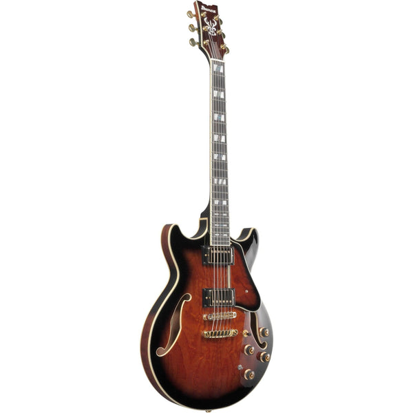 Ibanez AM153QADBS AM Artstar 6str Electric Guitar w/Case - Dark Brown Sunburst - El Cajon Guitars and Music