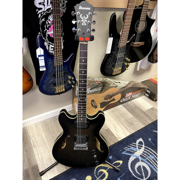 Ibanez AS53TKF AS Artcore 6str Electric Guitar - Transparent Black Flat - El Cajon Guitars and Music