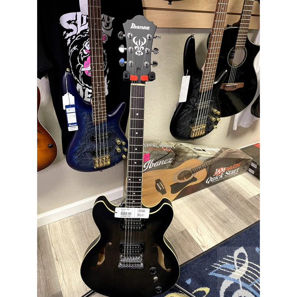 Ibanez AS53TKF AS Artcore 6str Electric Guitar - Transparent Black Flat - El Cajon Guitars and Music