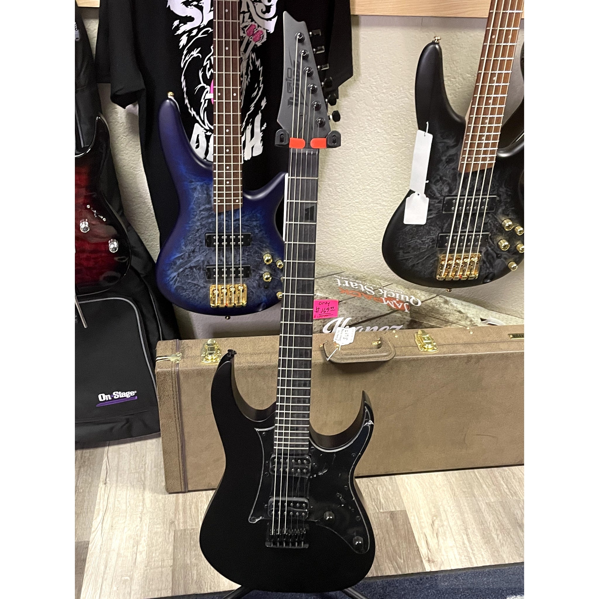 Ibanez GRG 6 String Solid - Body Electric Guitar, Right, Black Flat - El Cajon Guitars and Music