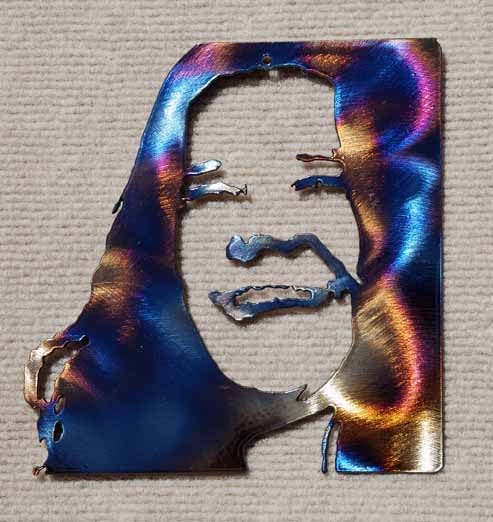 Janis Joplin Metal Art